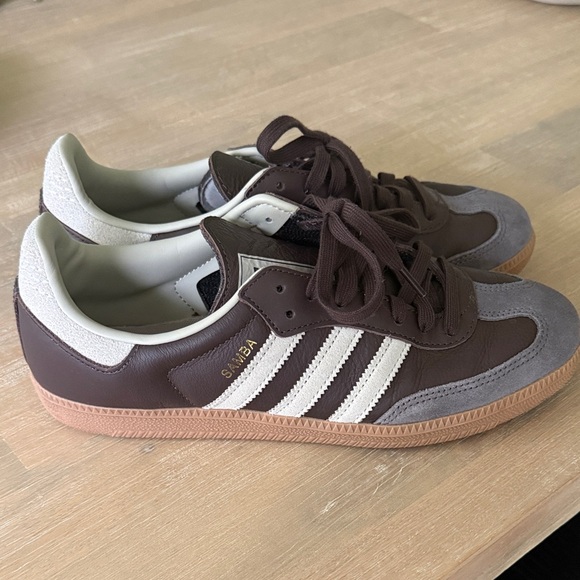 adidas Other - adidas Brown Leather Samba Sneakers
